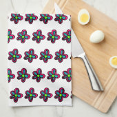 Linge De Cuisine Illustration de fleurs (Quart Plié)