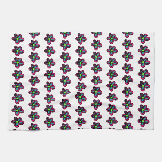 Linge De Cuisine Illustration de fleurs (Horizontal)