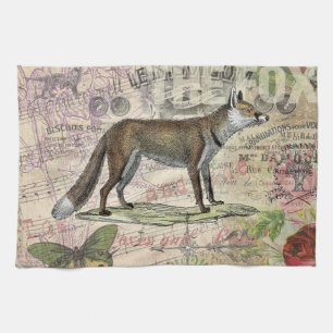 Linge De Cuisine Illustration de Fox Wildlife Vintage Animal