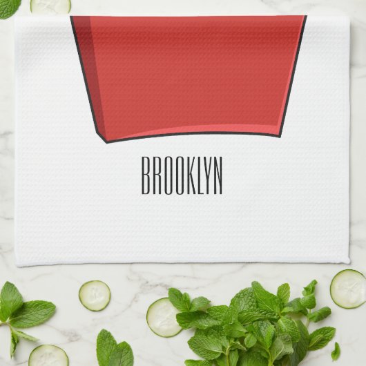 Linge De Cuisine Illustration de frites (Plié)