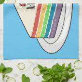 Linge De Cuisine Illustration de gâteau arc-en-ciel (Plié)