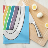 Linge De Cuisine Illustration de gâteau arc-en-ciel (Quart Plié)