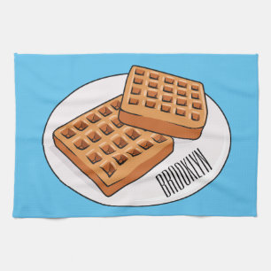 Linge De Cuisine Illustration de gaufre