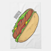 Linge De Cuisine Illustration de Hot dog (Vertical)