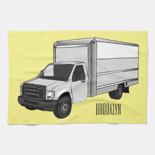 Linge De Cuisine Illustration de la caricature du camion-boîte