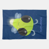 Linge De Cuisine Illustration de la luciole vert mou (Horizontal)