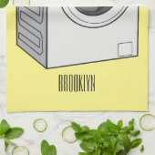 Linge De Cuisine Illustration de la machine à laver (Plié)