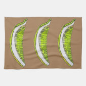 Linge De Cuisine Illustration de l'aquarelle de fruit en tranches d (Horizontal)