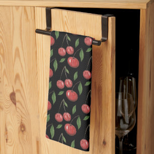 Linge De Cuisine Illustration de l'aquarelle des cerises douces