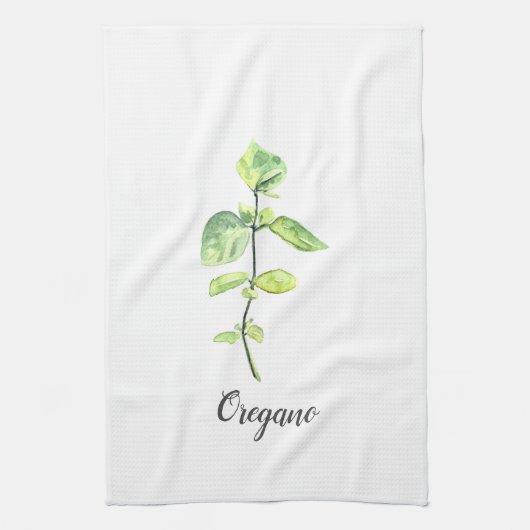 Linge De Cuisine Illustration de l'aquarelle d'Herbe d'Oregano (Vertical)
