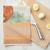 Linge De Cuisine Illustration de l'aquarelle Momma Fox et Baby (Quart Plié)