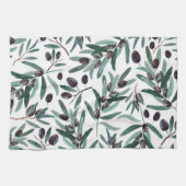 Linge De Cuisine Illustration de l'aquarelle noir rustique  (Horizontal)