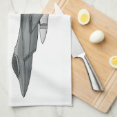 Linge De Cuisine Illustration de l'avion de chasse (Quart Plié)