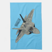 Linge De Cuisine Illustration de l'avion de chasse (Vertical)