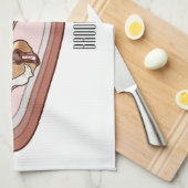 Linge De Cuisine Illustration de l'éclair de chocolat (Quart Plié)