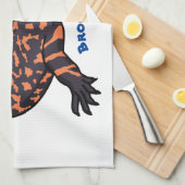 Linge De Cuisine Illustration de lézard géant affamé (Quart Plié)