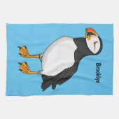 Linge De Cuisine Illustration de macareux de l'Atlantique (Horizontal)