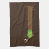 Linge De Cuisine Illustration de mignonne long Dachshund (Vertical)