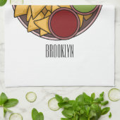 Linge De Cuisine Illustration de Nachos (Plié)