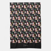 Linge De Cuisine Illustration de Noël Candy Santa (Vertical)