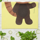 Linge De Cuisine Illustration de panda rouge mignon (Plié)