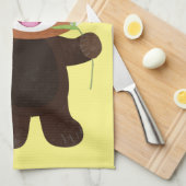 Linge De Cuisine Illustration de panda rouge mignon (Quart Plié)