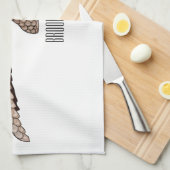 Linge De Cuisine Illustration de Pangolin (Quart Plié)