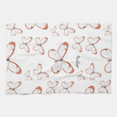 Linge De Cuisine Illustration de papillon en verre (Horizontal)