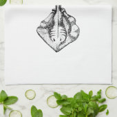 Linge De Cuisine Illustration de pastenague (Plié)