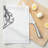 Linge De Cuisine Illustration de pastenague (Quart Plié)