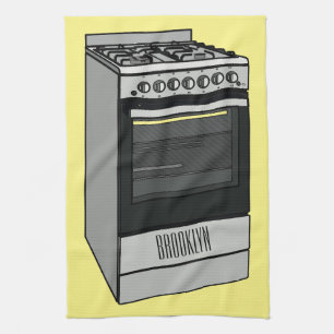 Linge De Cuisine Illustration de poêle électrique