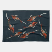 Linge De Cuisine Illustration de poisson koi aquarelle (Horizontal)
