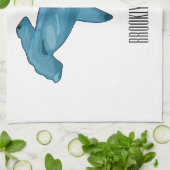 Linge De Cuisine Illustration de requin marteau (Plié)