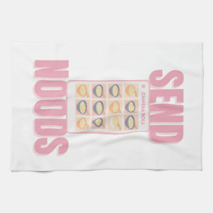 Linge De Cuisine Illustration de Rouleau d'Appareil Photo Rose Send