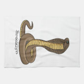 Linge De Cuisine Illustration de serpent à cobra Brown (Horizontal)