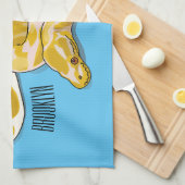 Linge De Cuisine illustration de serpent python birman de dessin an (Quart Plié)