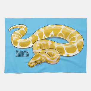 Linge De Cuisine illustration de serpent python birman de dessin an