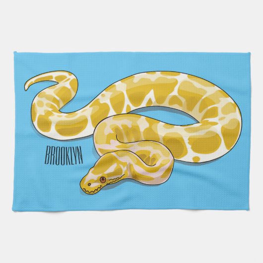 Linge De Cuisine illustration de serpent python birman de dessin an (Horizontal)