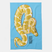 Linge De Cuisine illustration de serpent python birman de dessin an (Vertical)