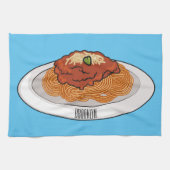 Linge De Cuisine Illustration de Spaghetti (Horizontal)