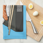 Linge De Cuisine Illustration de sushi (Quart Plié)