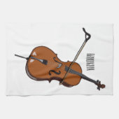 Linge De Cuisine Illustration de violoncelle (Horizontal)