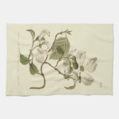 Linge De Cuisine Illustration des fleurs de bois de chien blanc (Horizontal)