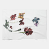 Linge De Cuisine Illustration des fleurs de papillon (Horizontal)