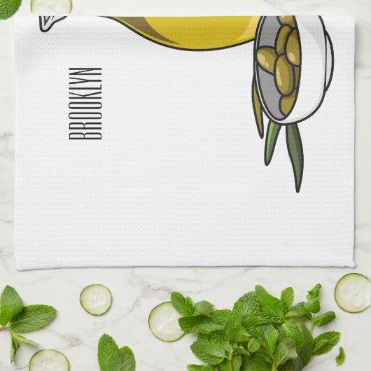 Linge De Cuisine Illustration d'huile d'olive (Plié)