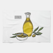Linge De Cuisine Illustration d'huile d'olive (Horizontal)