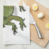 Linge De Cuisine Illustration d'Iguana (Quart Plié)