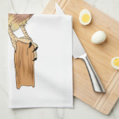 Linge De Cuisine Illustration d'oiseau américain Kestrel (Quart Plié)