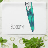 Linge De Cuisine Illustration d'oiseau de quetzal resplendissant (Plié)