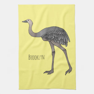 Linge De Cuisine Illustration d'oiseau de rhée